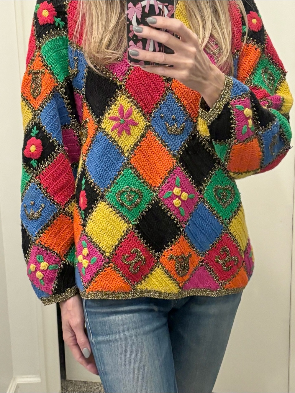 The Limited Vintage Hand Knit Sweater
